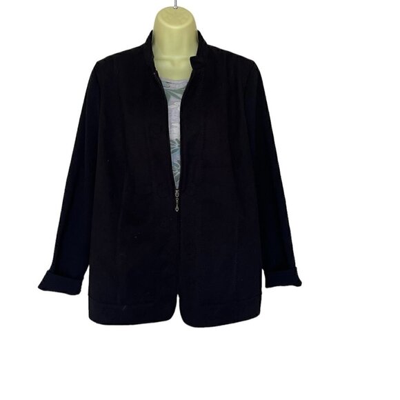 TANJAY Lightweight Black Casual women's Jacket. size Large - Picture 1 of 7